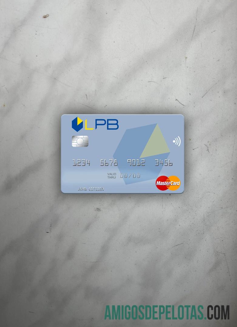 Letônia LPB Bank Mastercard Photolook Front exemplo